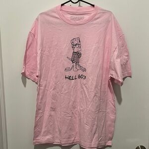 Bart Simpson Hell Boy Pink Graphic Tee